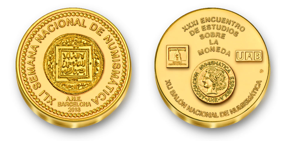 Imagen de la Medalla de la XLI Semana Nacional de Numismática Barcelona 2018