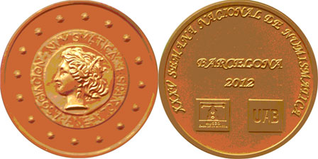 Medalla de la XXXV Semana Nacional de Numismática - Barcelona 2012