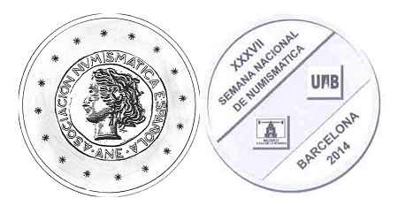 Medalla de la XXXVII Semana Nacional de Numismática. Barcelona 2014