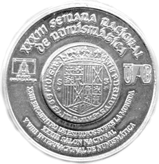 Medalla del LV Aniversario de ANE y XXXIII Semana Nacional de Numismática Barcelona 2010